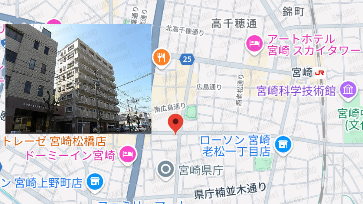 副業トレンドを提供する株式会社リテラシーの会社所在地地図