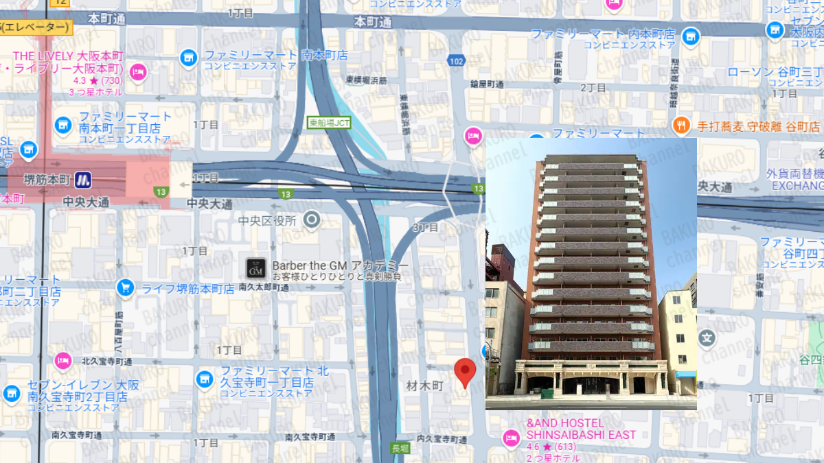 合同会社UNNの会社所在地地図