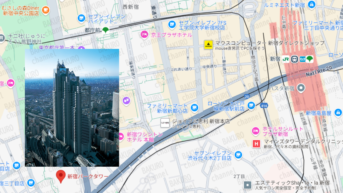 開運宝くじ予想サイト百万石を運営する百万石運営事務局の所在地地図