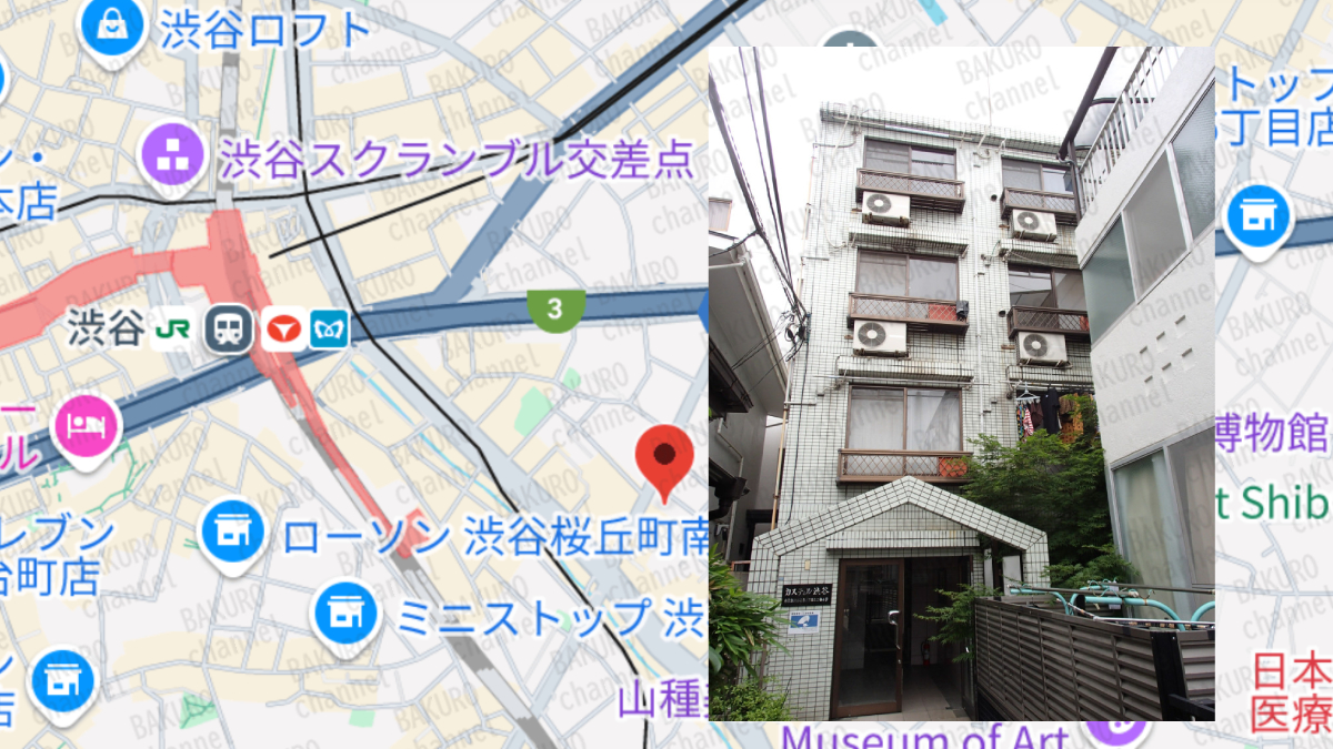 副業診断.comを提供するリンクアルファ（株）の会社所在地図
