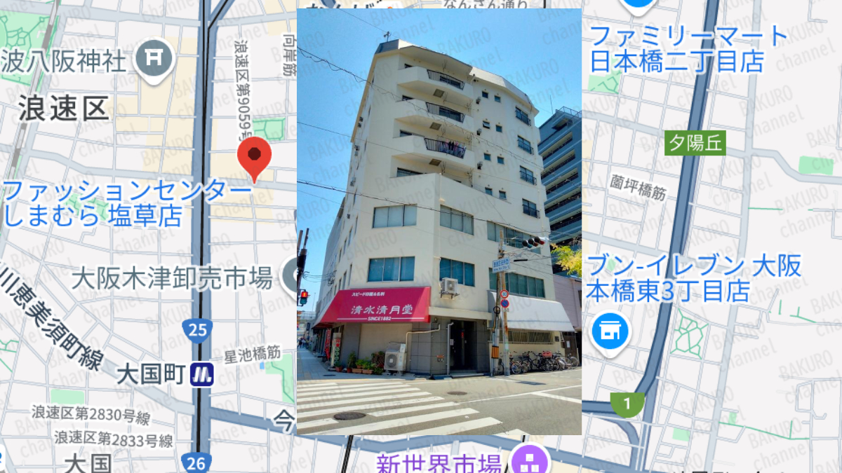 はなふく先生のインスタアフィリを提供する株式会社エルシアの会社所在地地図