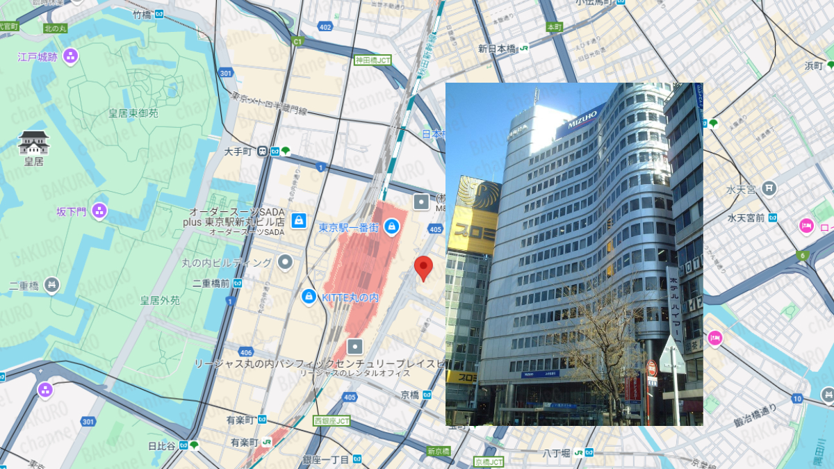 スマホ副業スキマリッチを販売する株式会社ライズの会社所在地地図