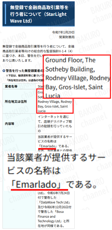 Core Prime（コアプライム）を提供するCore Prime Ltdと同じ住所の海外のFX取引所