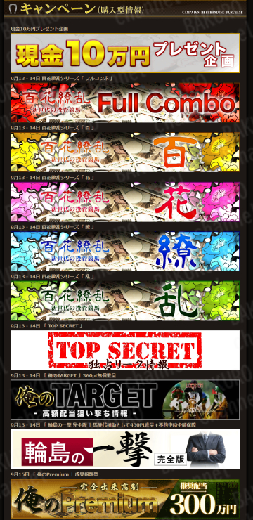 合同会社ブリスが運営する競馬予想サイト、俺の競馬の有料プラン