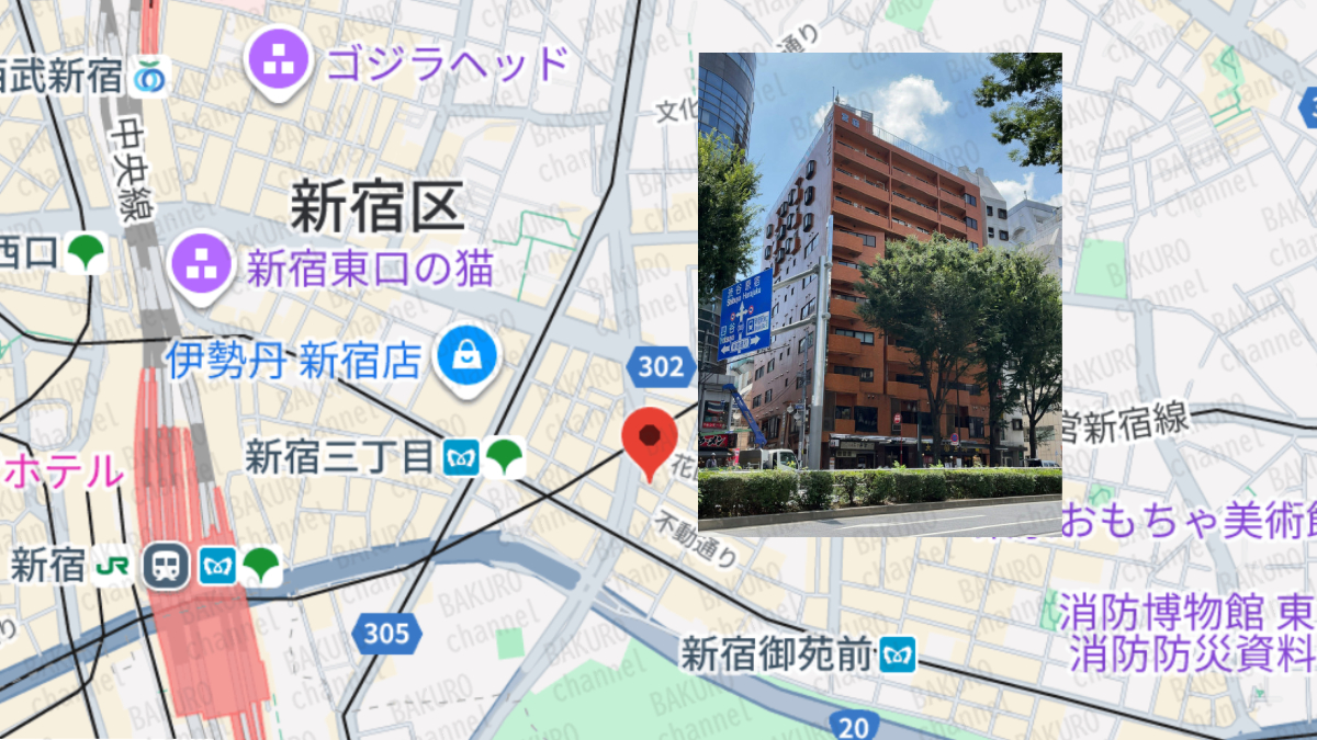 競艇RUSH（ラッシュ）を運営する株式会社Office Cleu（オフィスクルー）の会社所在地地図