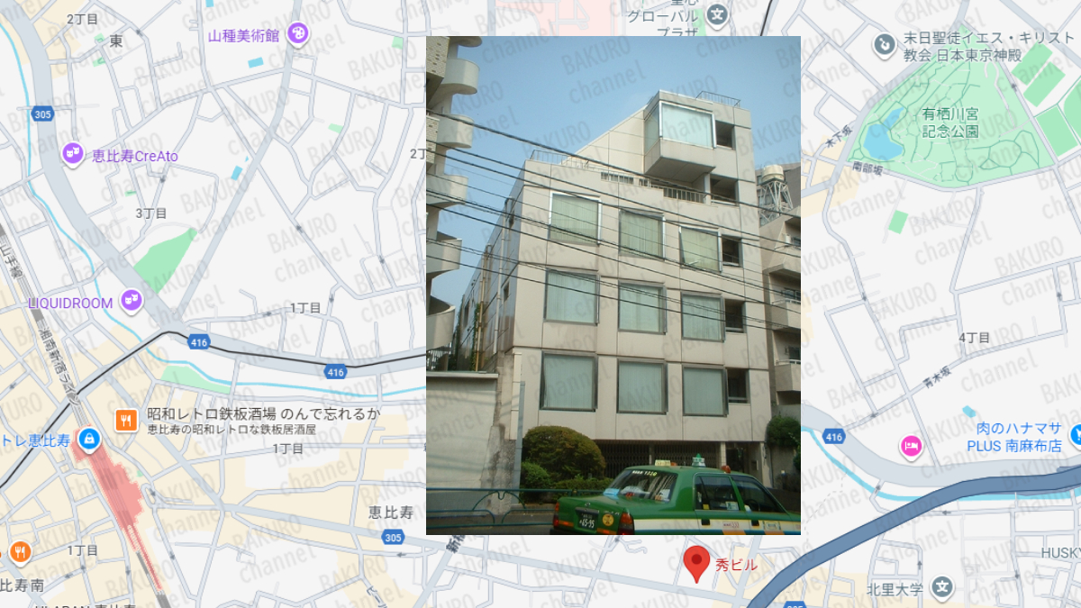 競馬予想サイト俺の競馬を運営する合同会社ブリスの会社所在地地図