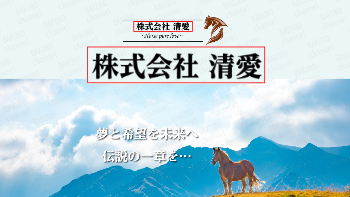 高木嘉夫のセンチュリースタリオン競馬予想サイトを運営する株式会社清愛（セイアイ）の会社ホームページ
