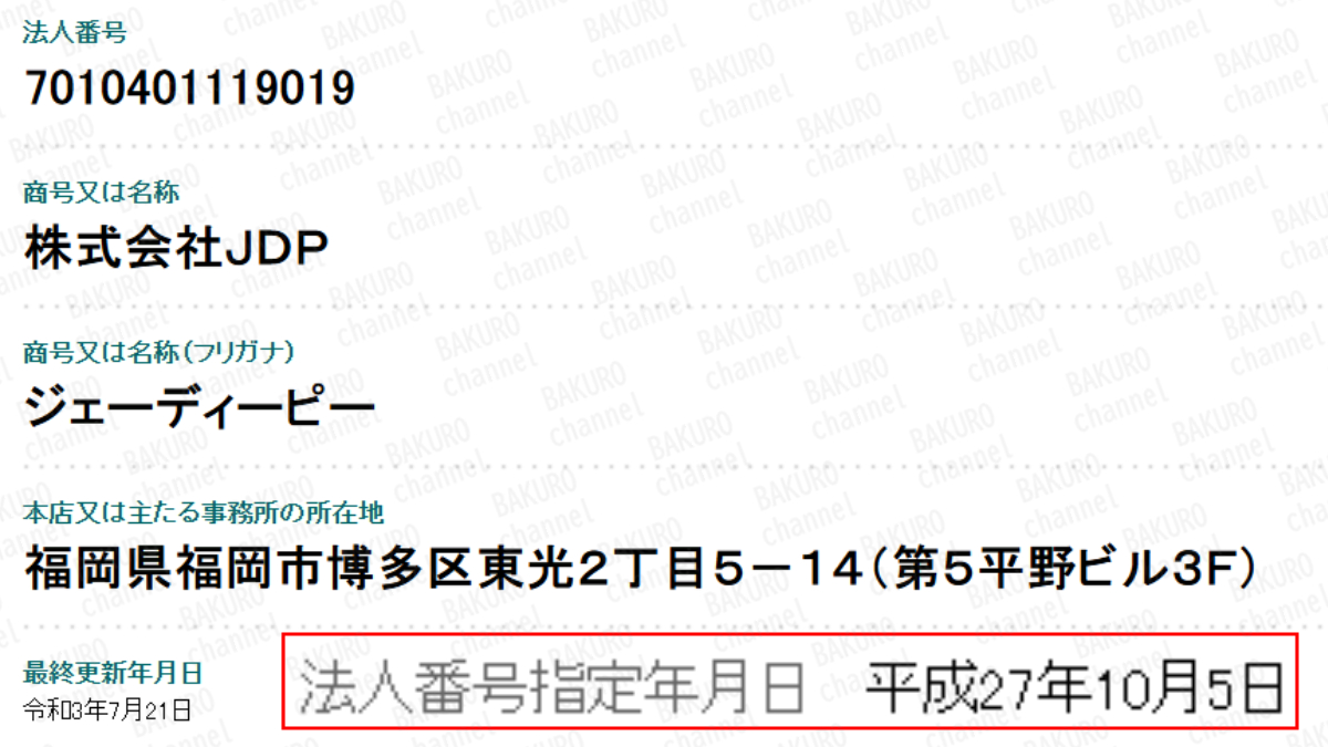 ゆうこす・明星優花のライバープロデューサー育成ライバーマネージメントスクールを提供する株式会社JDPの法人登記情報