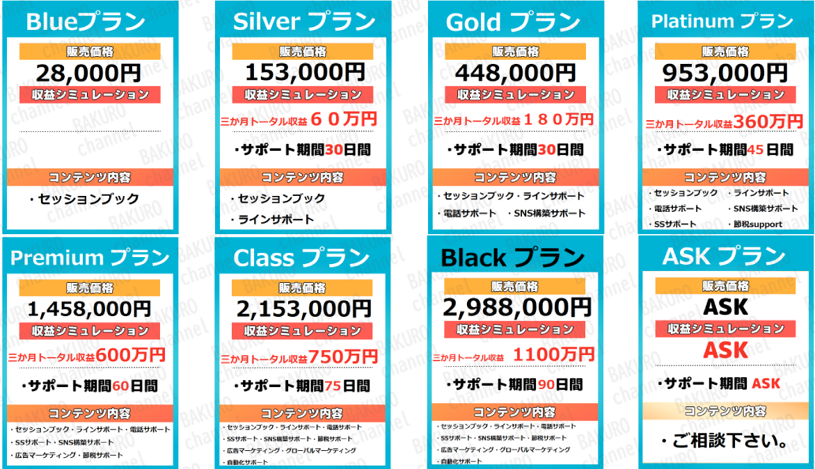 ROGAN TECHNOLOGY LIMITEDのスマホ副業SESSIONのサポートプラン