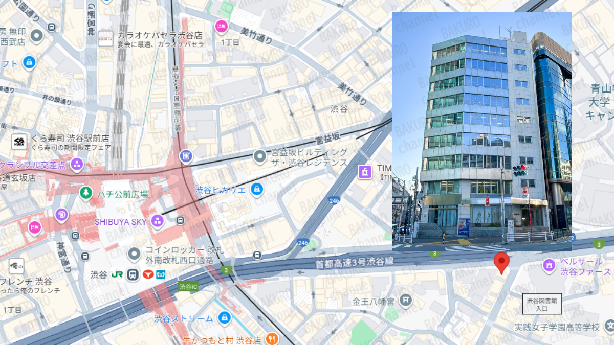 グッドナビJOBを提供するグッドナビジョブ編集部の所在地地図