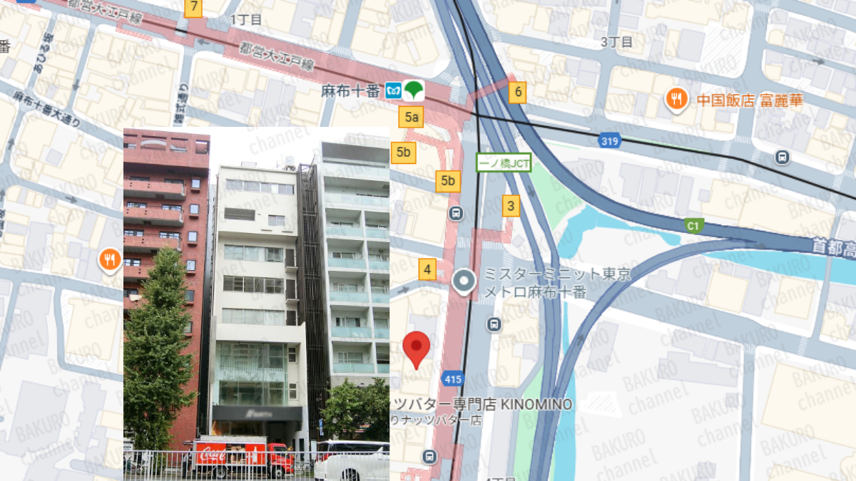 松下りさの女性向けの資産運用スクール、ハナミサを提供する株式会社ハナミラの所在地地図