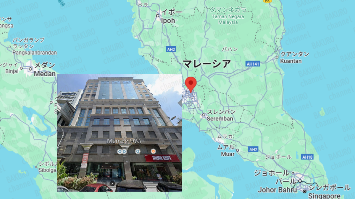 スマホをタップする副業SESSIONの販売会社であるROGAN TECHNOLOGY LIMITEDの会社所在地地図