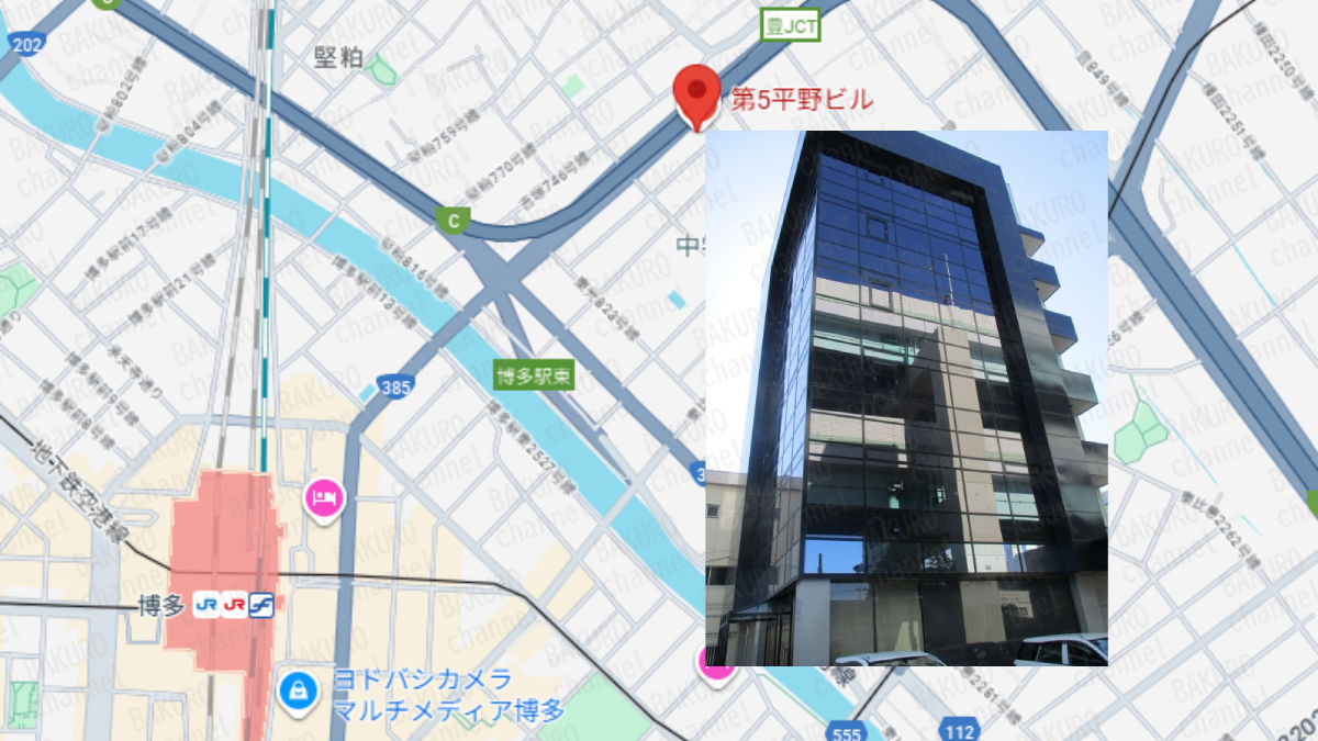 ゆうこす・明星優花のライバープロデューサー育成ライバーマネージメントスクールを提供する株式会社JDPの会社所在地地図