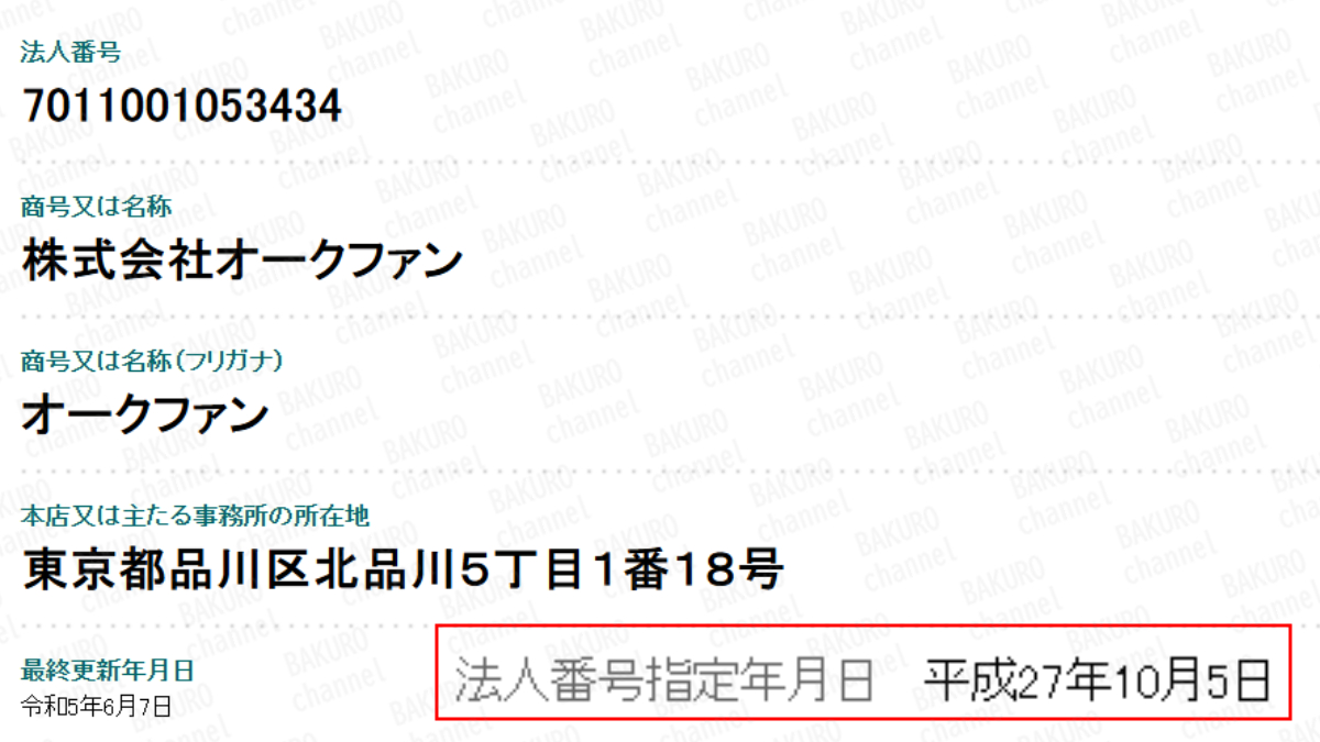 Amazon輸出ビジネスオンライン講座や、Amazon輸出ビジネスオンライン説明会を運営する株式会社オークファンの法人登記情報