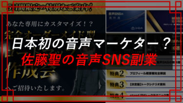 佐藤ひじりの音声SNS副業は怪しい？株式会社ビルドラムの評価や口コミを調査