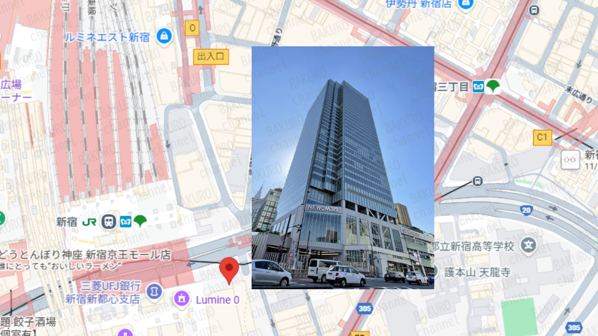 TikTokアフィリエイトを提供する zeroone運営事務局（奥田浩晃）の所在地地図