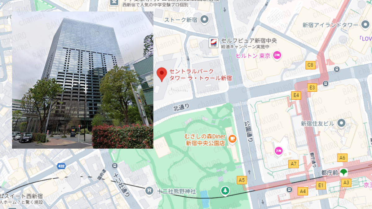 独立型ASPアフィリエイトを提供する株式会社Link-A（リンクエー）、現在は株式会社M&A（エムアンドエー）浅沼弘樹の会社所在地地図