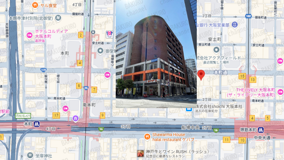 競馬予想サイト競馬ナンバー1を運営する合同会社オレンジパワーの会社所在地地図