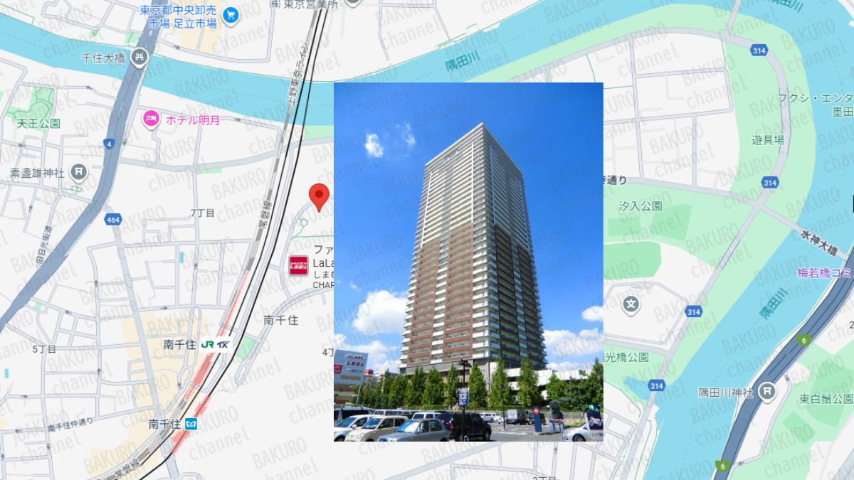 佐藤ひじりの音声SNS副業を提供する（株）ビルドラムの東京オフィス所在地地図