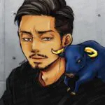 FX取引で青牛式トレード講座を提供する青牛（あをうし）のイラスト