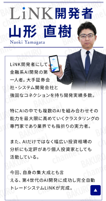 株式会社PRICELESSが販売していた投資システムLiNK（リンク）の広告