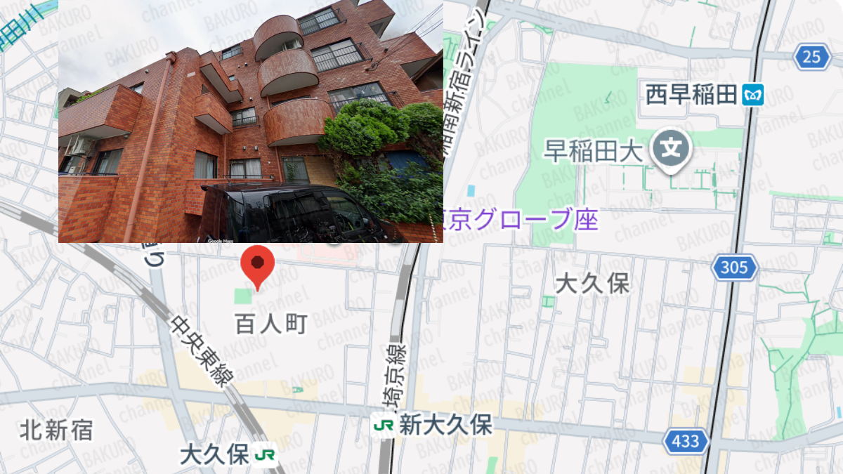 消費者庁から注意喚起されたTOEI（トウエイ）株式会社（大島康伸）の会社所在地地図