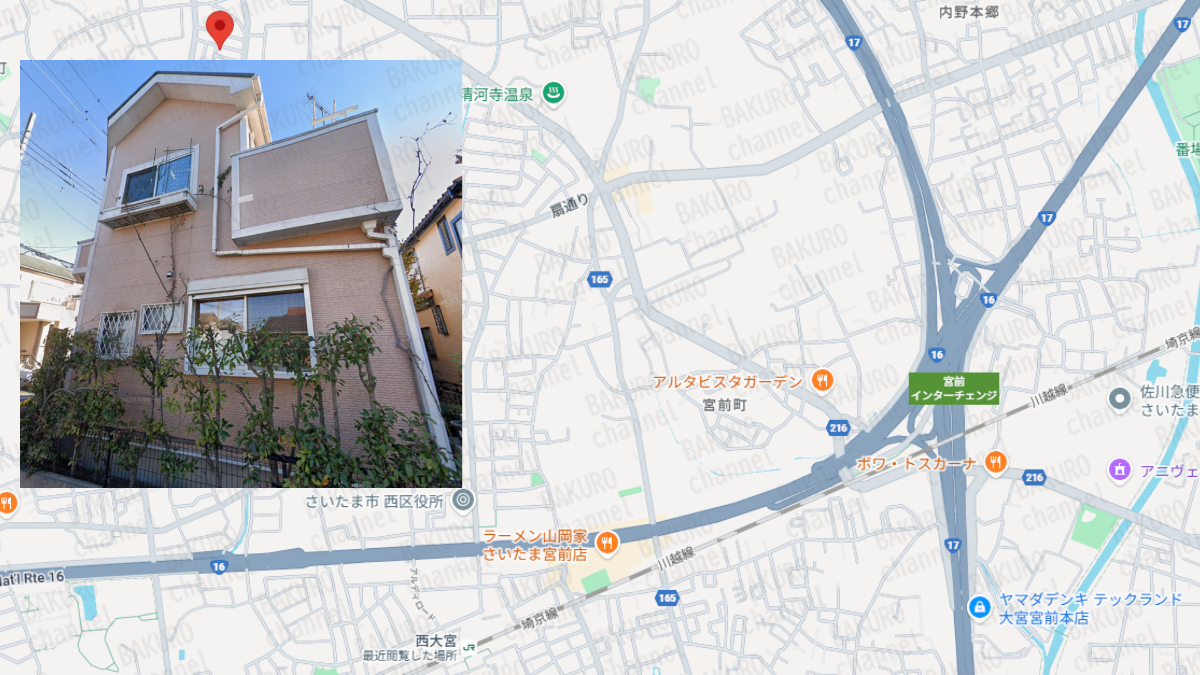 スマホ物販副業CROSSを提供する合同会社プロシード（船橋竜瑛）の会社所在地地図