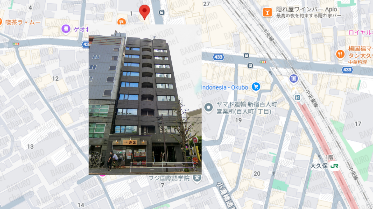 消費者庁から注意喚起された株式会社Excellenr one（エクセレントワン）（戸上祐一）の会社所在地地図