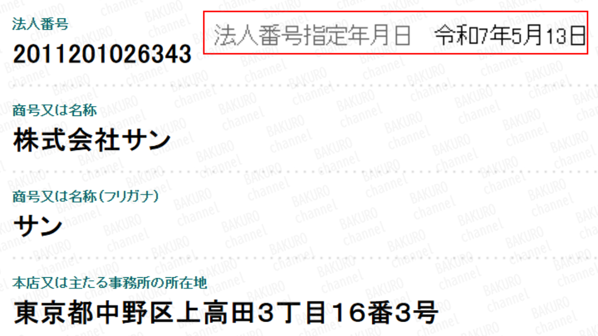 誰でも￥研究所デスクAI副業を提供する株式会社サン（米山英邦）の法人登記情報