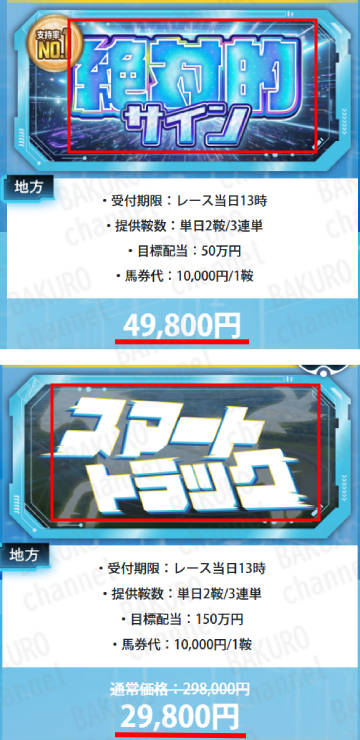 株式会社グッドラック（富士鷹光）の競馬予想サイトトリプルエスの有料情報プラン