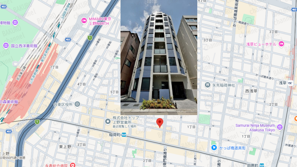 CMアフィリエイトの副業を提供する株式会社TOP（嶋村柾生）の会社所在地地図