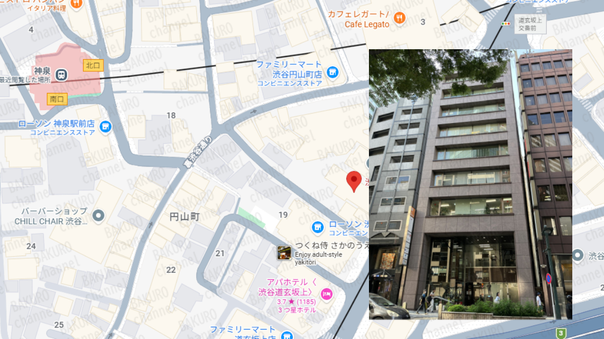 林則行の投資部を提供する株式会社Acoco.（青木友也）の会社所在地地図
