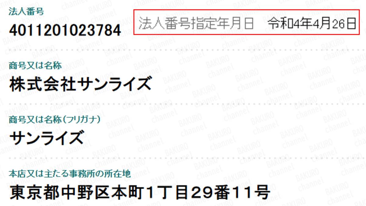 TEAM一本杉FXの専門学校を提供する株式会社サンライズの法人登記情報