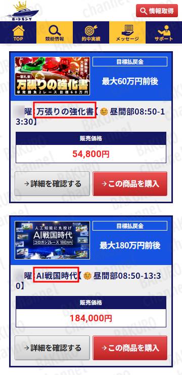 競艇予想サイトボートキングの予想プラン