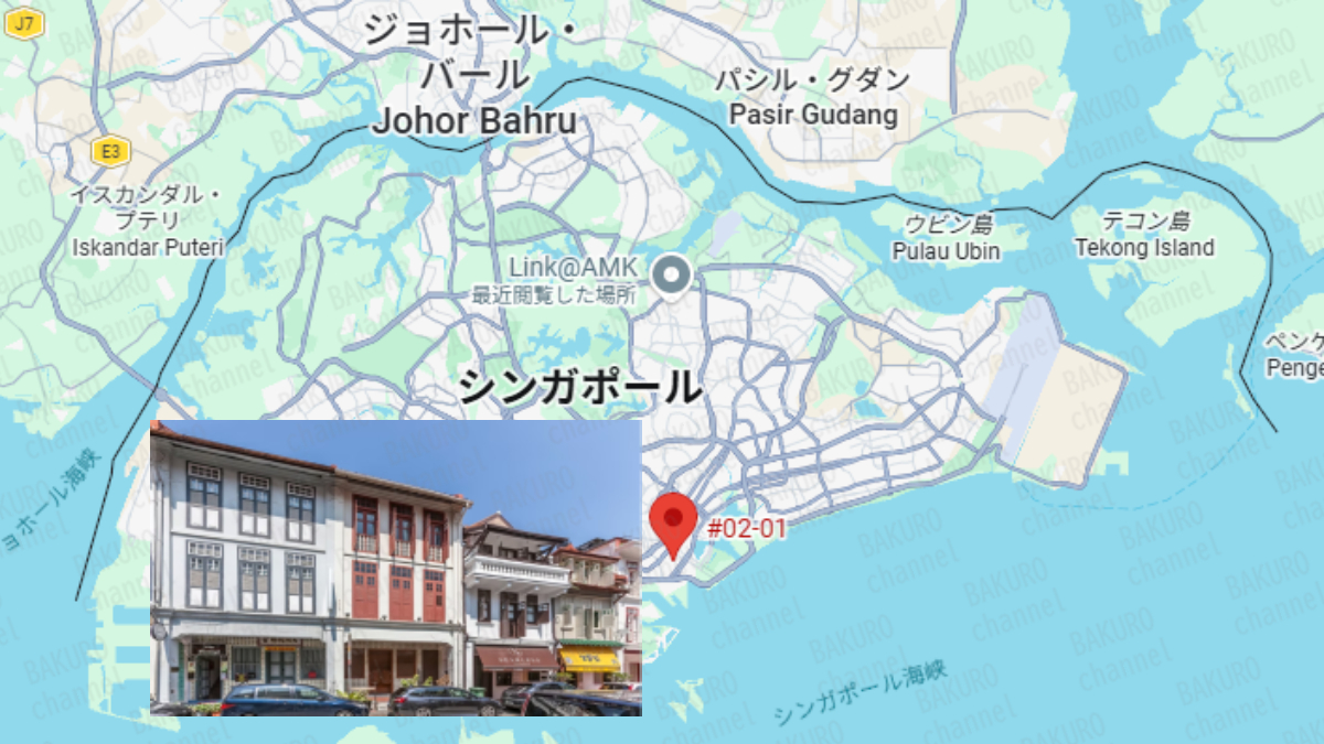 ジェンかなの民泊講座を提供するSUPERWOMAN PTE. LTD.（スーパーウーマン株式会社）の会社所在地地図