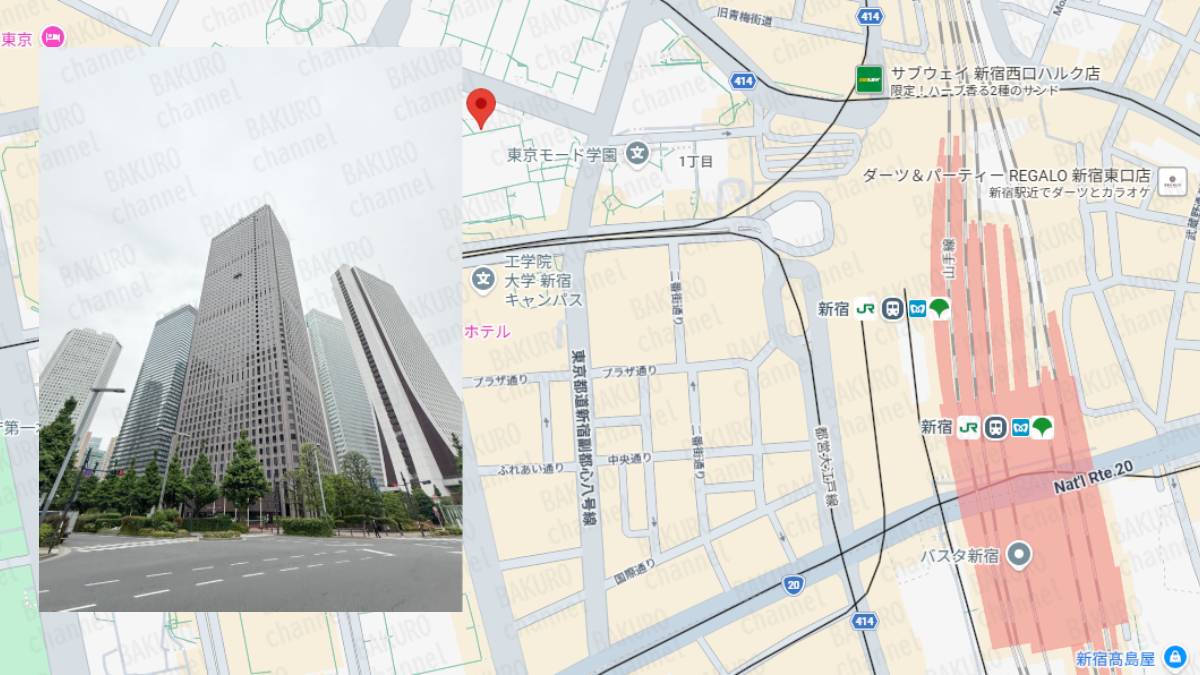 競馬予想サイト戦国競馬を運営する戦国競馬運営事務局の所在地地図
