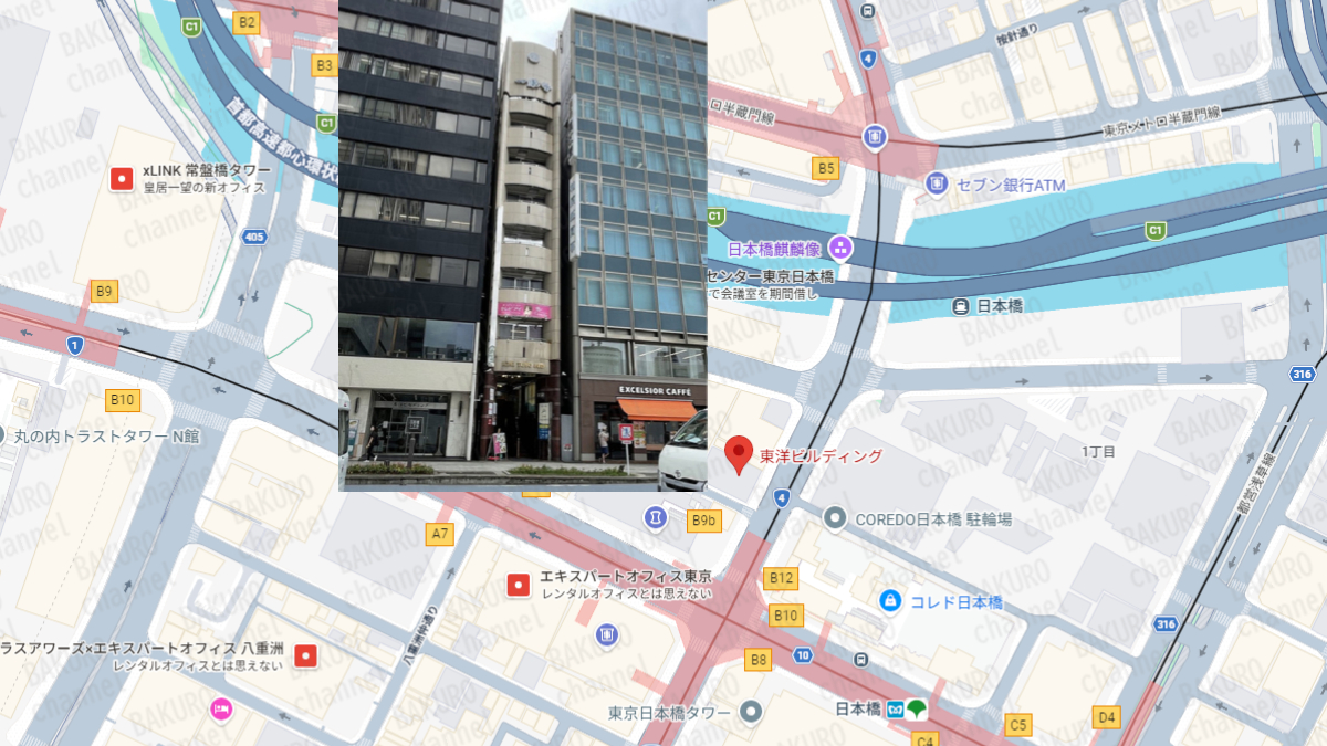 トレーダーコウスケのBrightness（ブライトネス）を販売する株式会社Ballast Style（バラストスタイル）の会社所在地地図