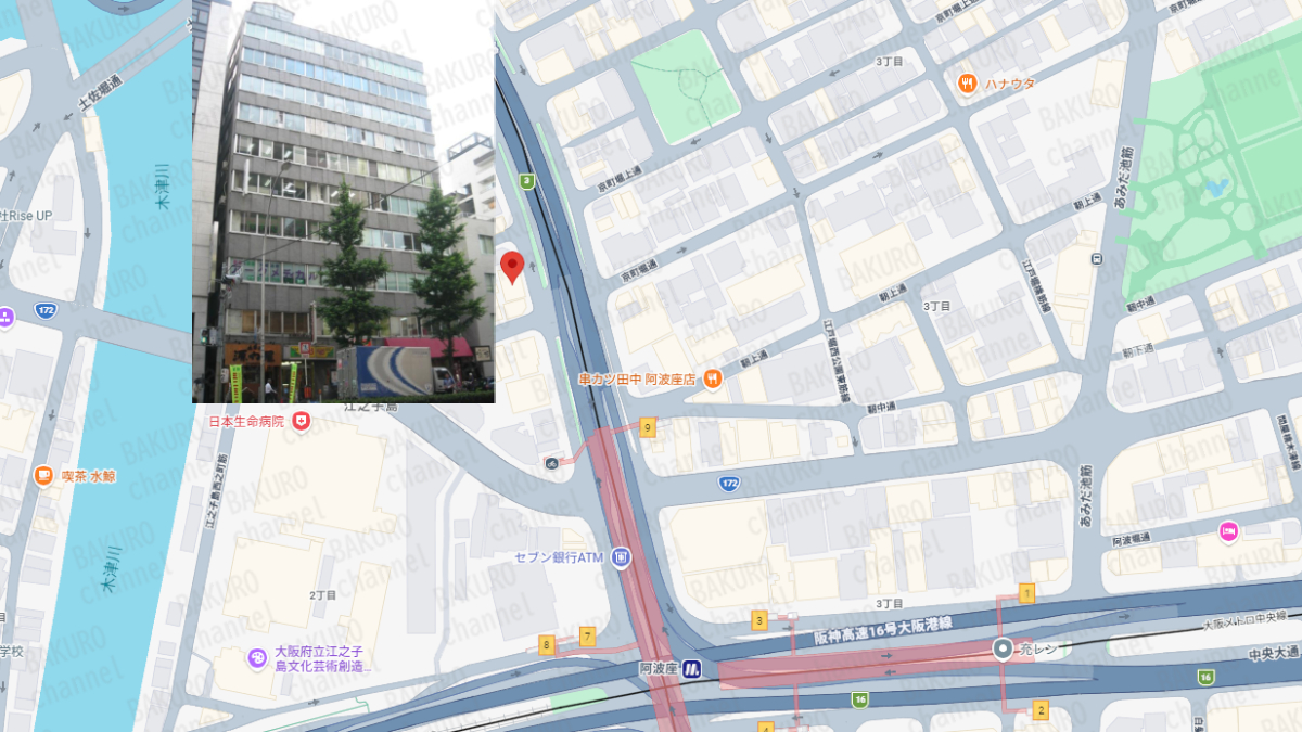 副業紹介サイトみんなのハッピーワーク・ちょこスマを提供する株式会社スマイルの会社所在地地図