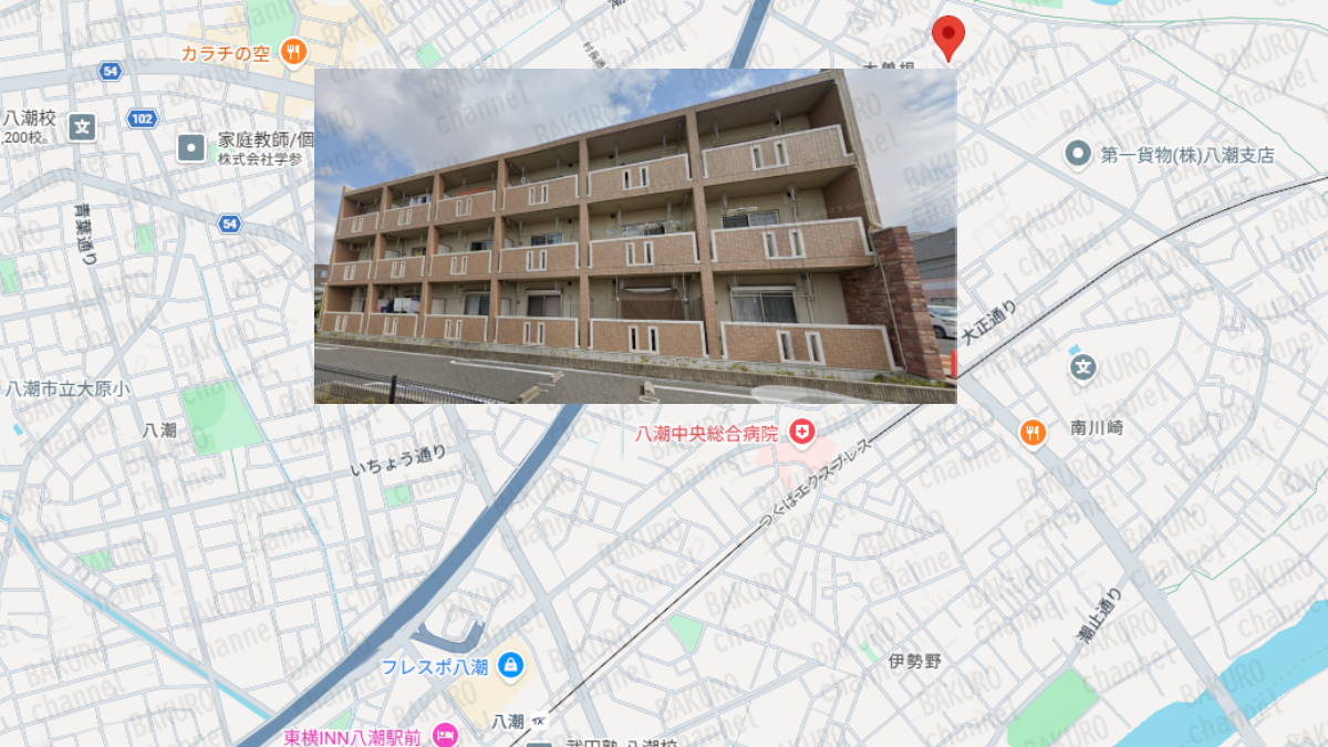 競艇予想サイト競艇バーニングを運営する合同会社アイオリアの所在地地図