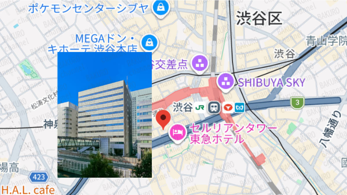 株式投資Hitomi AIを提供する株式会社プロビデンスの会社所在地地図