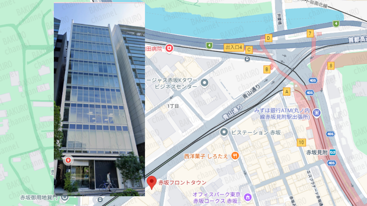 競艇予想サイトBOATLINK運営事務局の所在地地図