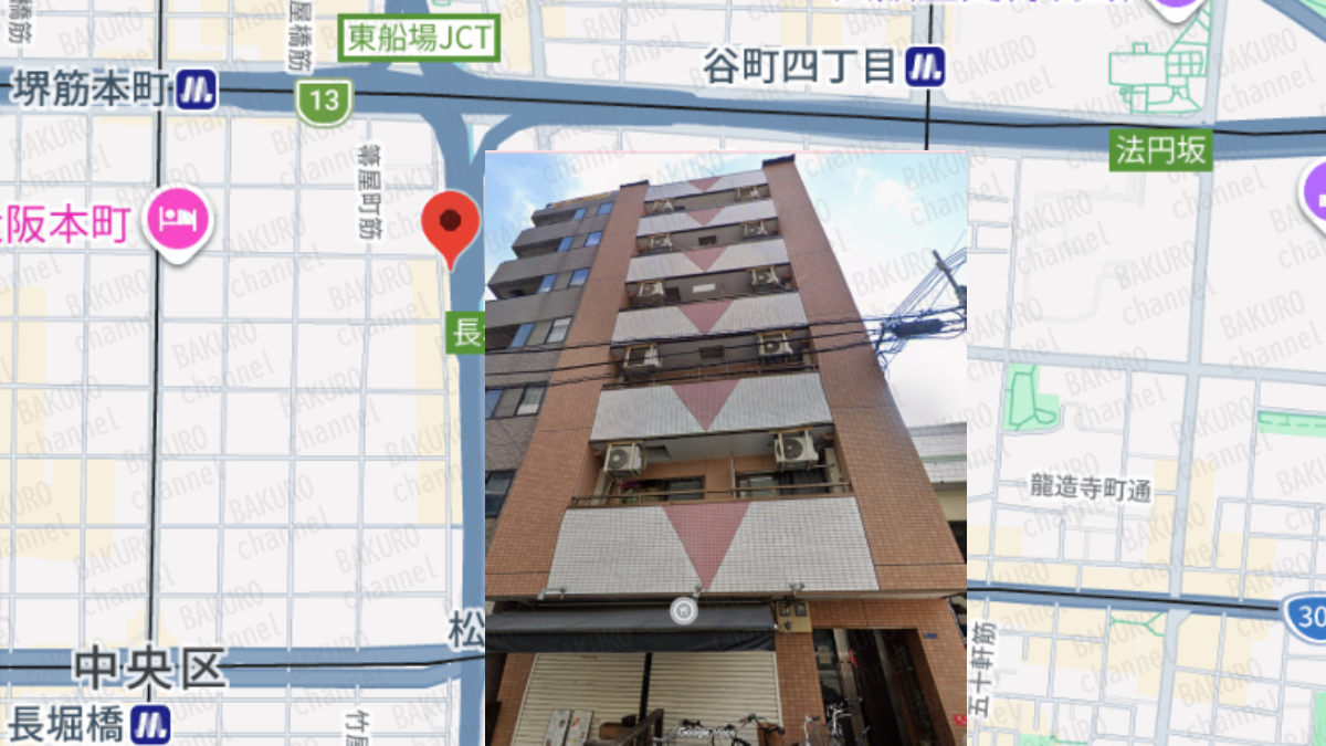 池上憲士郎のIMPCTを販売する株式会社Lifinity（ライフィニティ）の法人登記された所在地地図