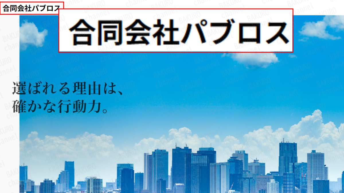 倉由美希のMIRACLEプロジェクトを販売する合同会社パブロス(太田和人)の会社ホームページ
