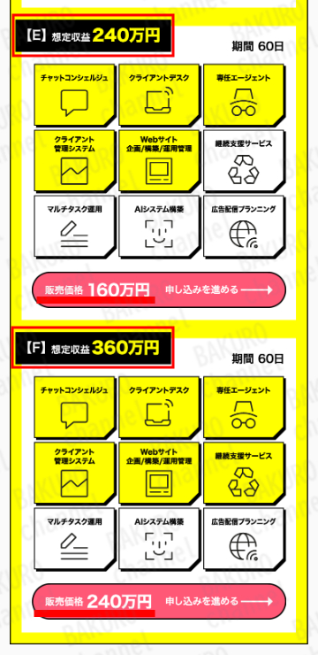 株式会社アストラ（加藤洸希）の副業Casting Proのプラン表