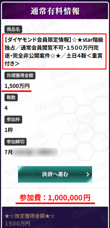 株式会社オールライトが運営する競馬予想サイト、ウマキンの有料プラン
