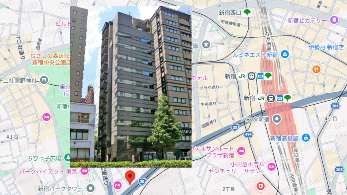FX自動売買アプリAIコネクトを販売する株式会社アイテックの会社所在地地図