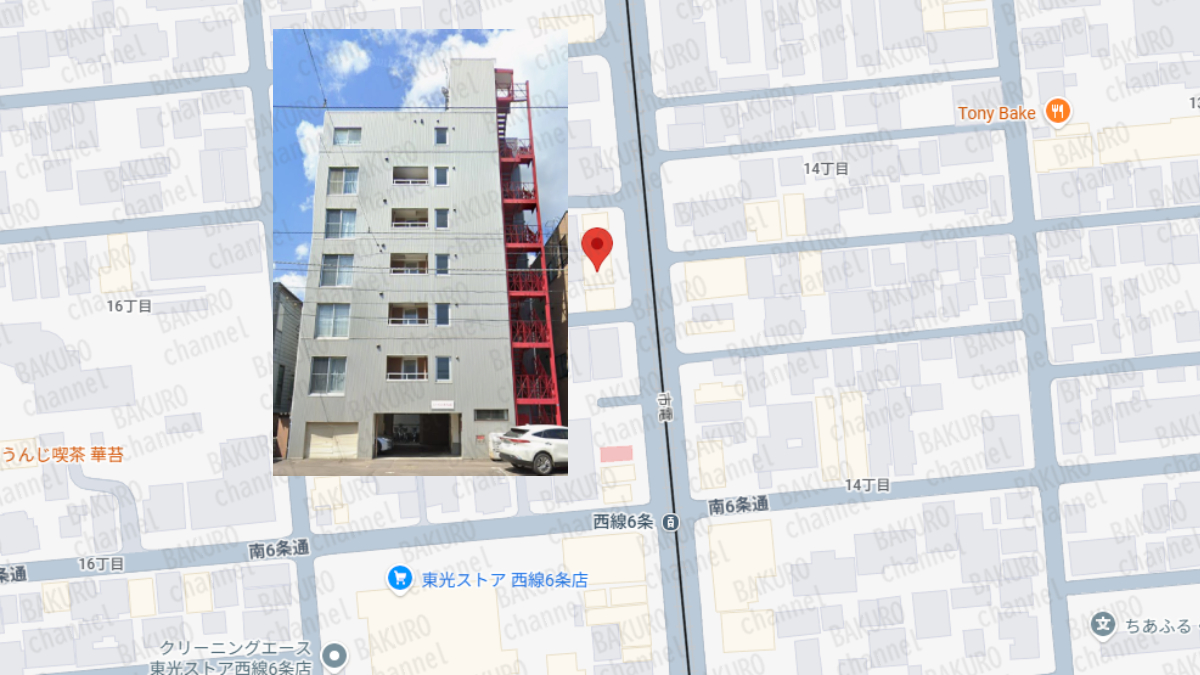 倉由美希のMIRACLEプロジェクトを販売する合同会社パブロス(太田和人)の会社所在地地図