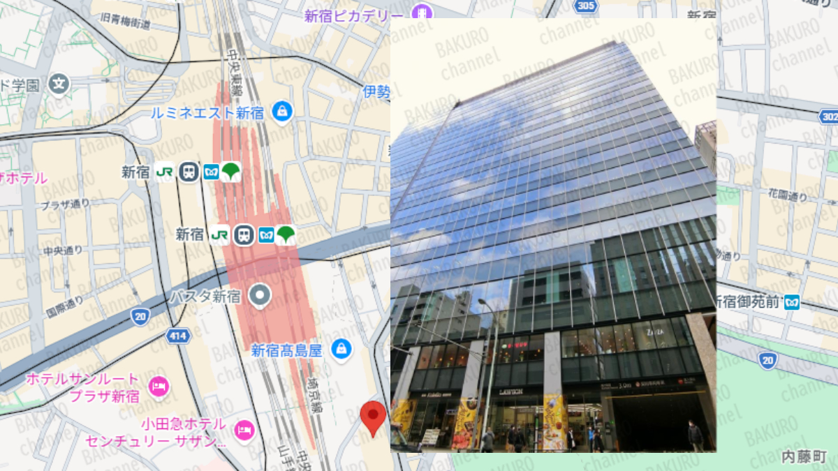 競輪予想サイトRIDE Xを運営するRIDE X事務局の所在地地図