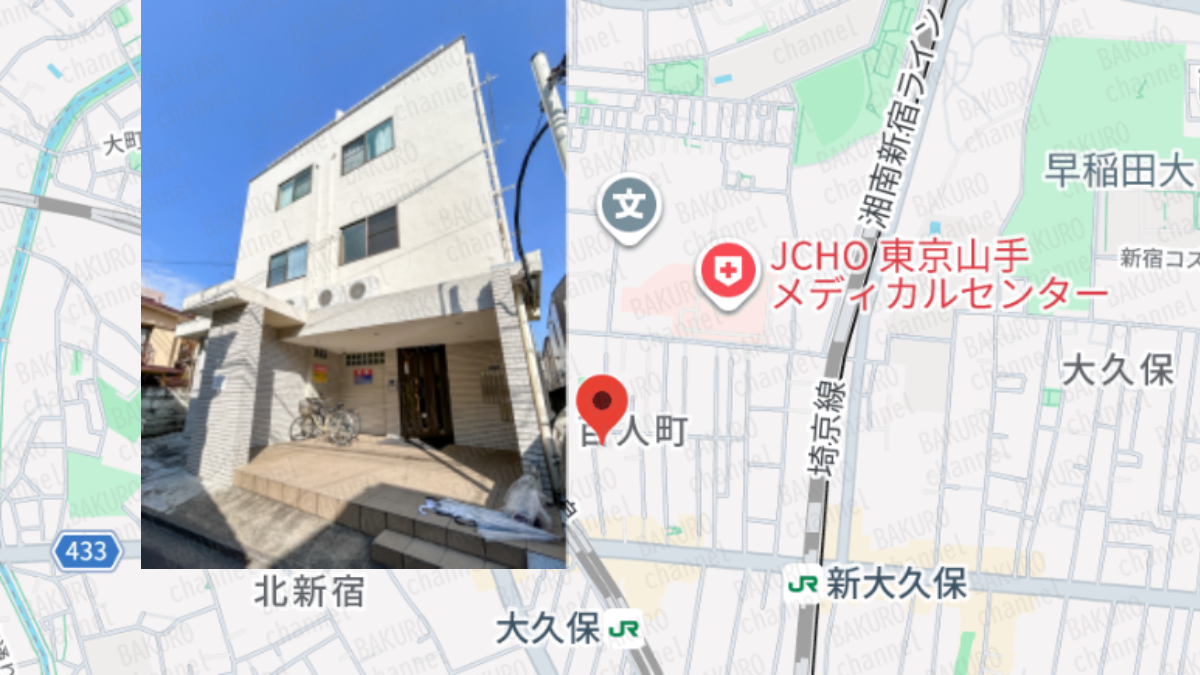 競馬予想サイト競馬生活を運営する株式会社モバイルブレインの所在地地図