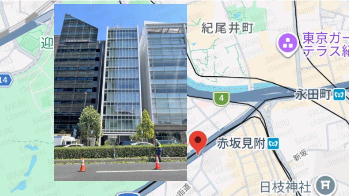 競馬予想サイト競輪総合サイトオリンピアを運営する競輪オリンピア運営事務局の所在地地図